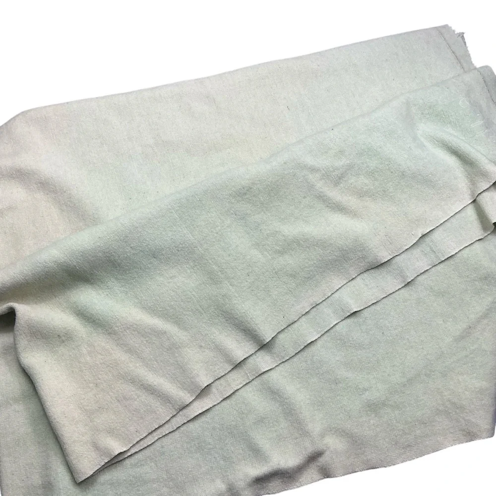 Vintage 1940s/50s mint green wool blanket 58 x 75
